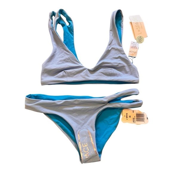 L*Space One Wave Top/Breakers Classic Reversible Bottom in Aura/Elc Blue NWT - Picture 8 of 10